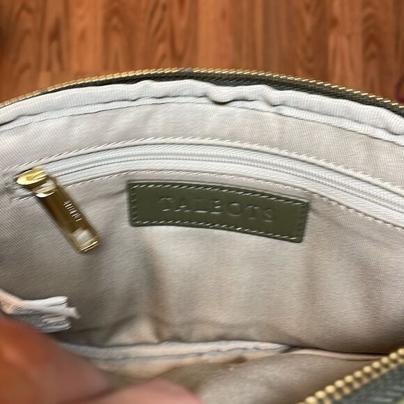 Talbots Leather Crossbody Bag, green - Picture 7 of 9